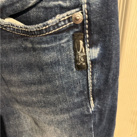 Silver Jeans Suki Slim Boot Women's W27 x L33 Dark Blue Mid Rise Western - Picture 5 of 13